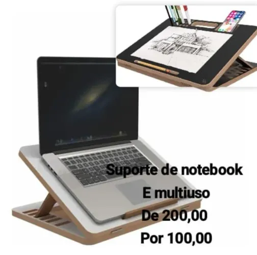 Suporte para notebook e multiuso