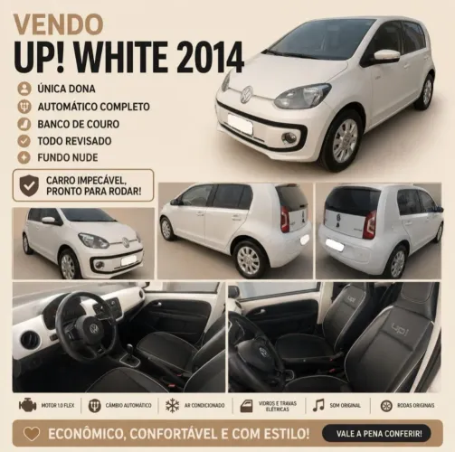 Volkswagen Up! Black/white/red I Motion 1.0 Flex 5P 2015