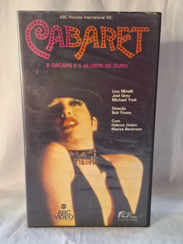 VHS Cabaret 8 Oscars 5 Globos de Ouro Liza Minnelli Bob Fosse Original