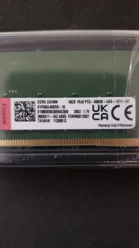 Memoria Desktop DDR5 Kingston 16GB - 5600MHz