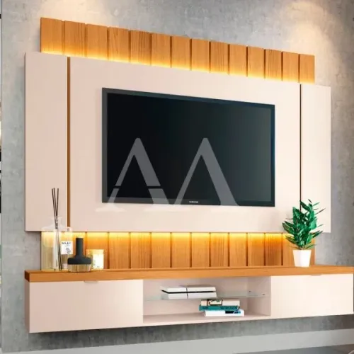 HOME HB SUSPENSO C/ LEDS OFF WHITE / CINAMOMO