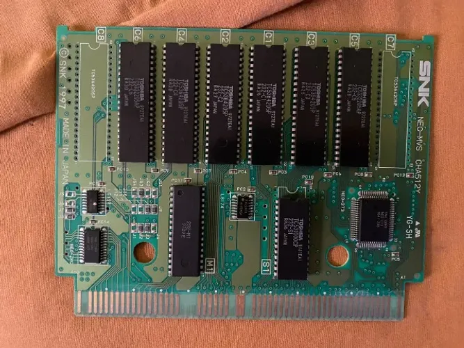 PLACA JOGO NEO GEO MVS FUNCIONANDO   THE KING OF FIGHTERS 97 - SOMENTE A PLACA DOS GRAFICO