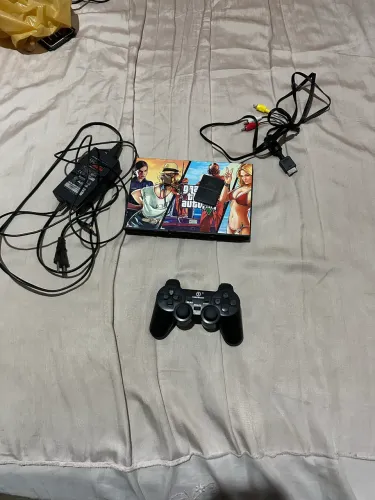 PlayStation 2 completo com 12 jogos