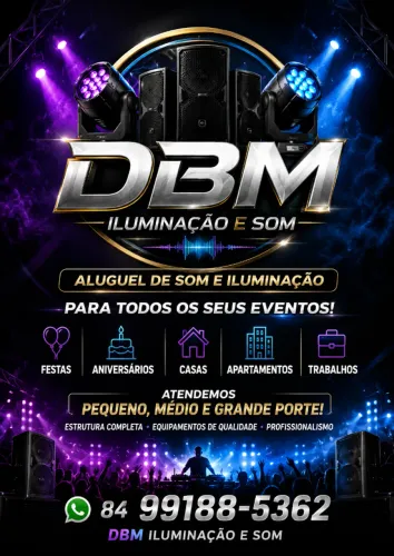 Aluguel de som e Iluminaçao 