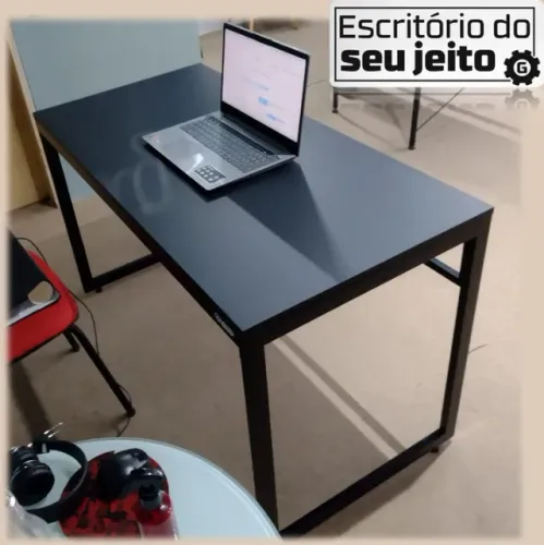 Mesa de Escritório Reforçada 120cm NOVA Multiuso para Computador estudo Gamer Escrivaninha