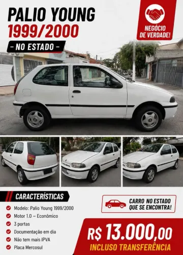 Fiat Palio Young 1.0 MPI 8V 2P 2001
