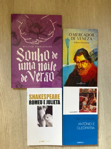 Kit William Shakespeare - 4 Livros - Excelente Estado