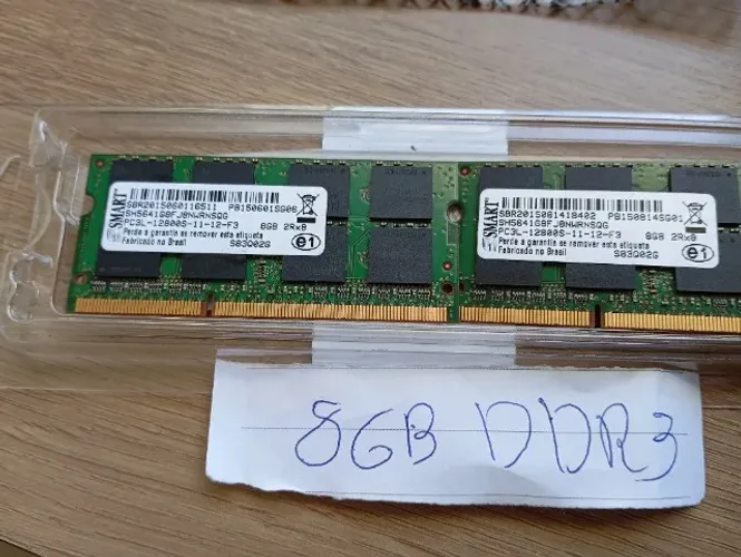 Memória RAM Notebook PC3L DDR3 8GB  2 pentes 