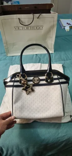 Bolsa Victor Hugo Original Sem Uso - Preta e Branca