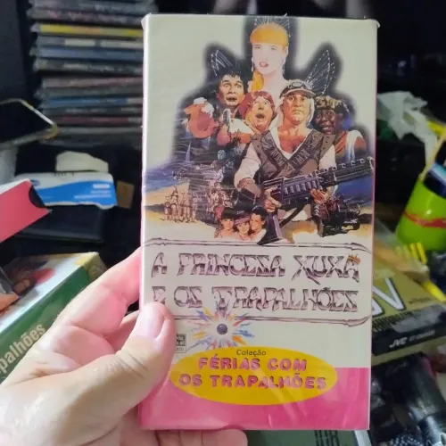 Fita VHS a princesa Xuxa e os trapalhões