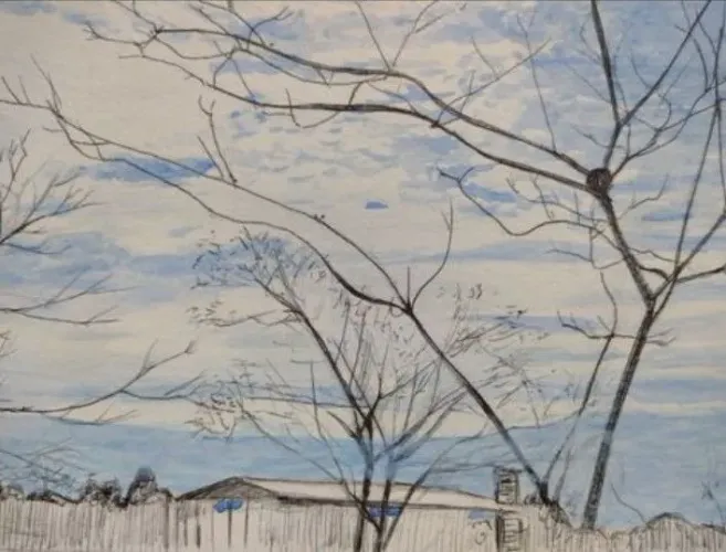 Aquarela 15x21 cm paisagem 6