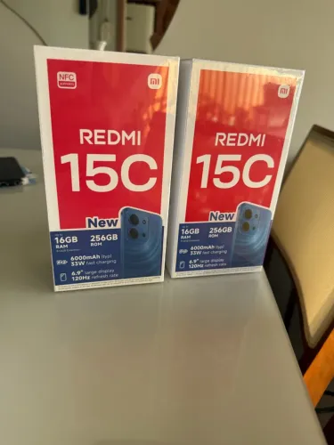 REDMI 15C 256 gigas novo