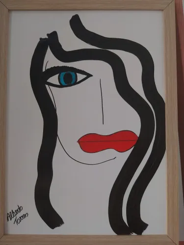 Quadro pintado à mão