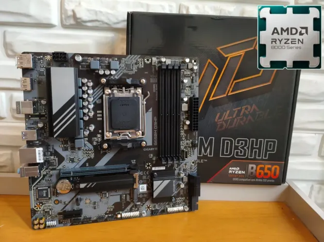 Kit upgrade Ryzen 7 7800x3d 100mb cachê l3 top + Placa mãe B650m nova