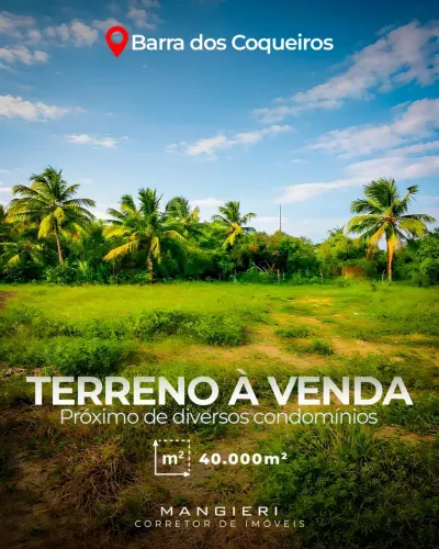 Terreno de 40.000m² na Barra dos Coqueiros | Eixo de Expansão e Alto Potencial
