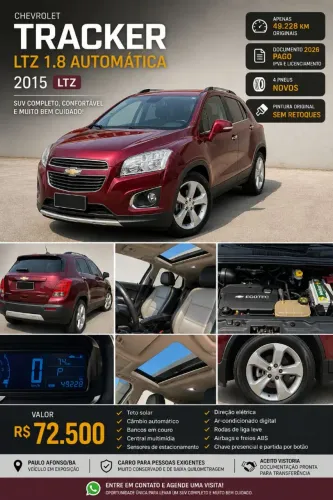 Chevrolet Tracker LTZ 1.8 16V Flex 4X2 Aut. 2015