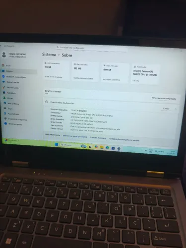 Notebook positivo dual 2 em 1 Intel Celeron C4128B-3 4GB 128GB 11,6? IPS HD WINDOWS 11 