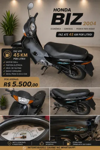 Moto biz 100 faz 45 por litro