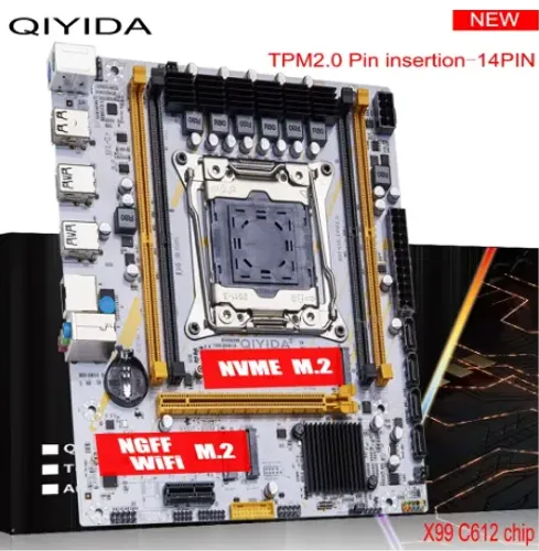 PLACA MAE x99 K9S ddr4, slot TPM 2.0