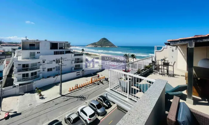 Cobertura vista mar 4 quartos 224m² Recreio dos Bandeirantes.