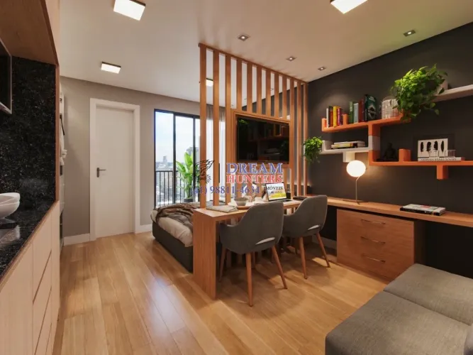 Garden Suspenso de 54.52m² no bairro Bacacheri, com 1 quarto e 1 banheiro