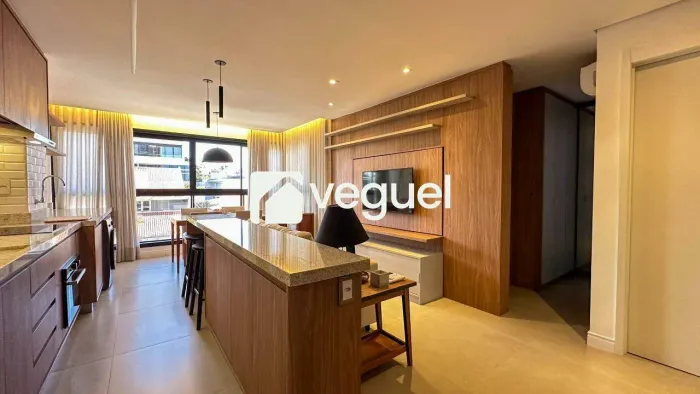 Apartamento mobiliado com 50m² para alugar 1 quarto, sendo 1 suíte no bairro Nova Campinas