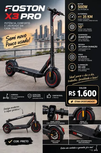 Patinete Foston x3 pro