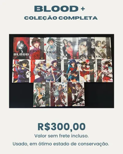 Mangá blood plus coleção completa