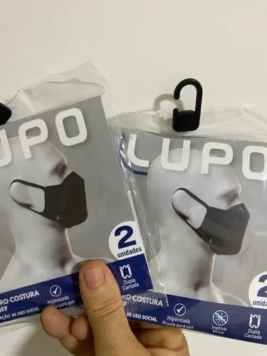 Máscara Lupo clínica hospital trabalho 