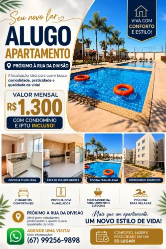 Alugo apartamento novo