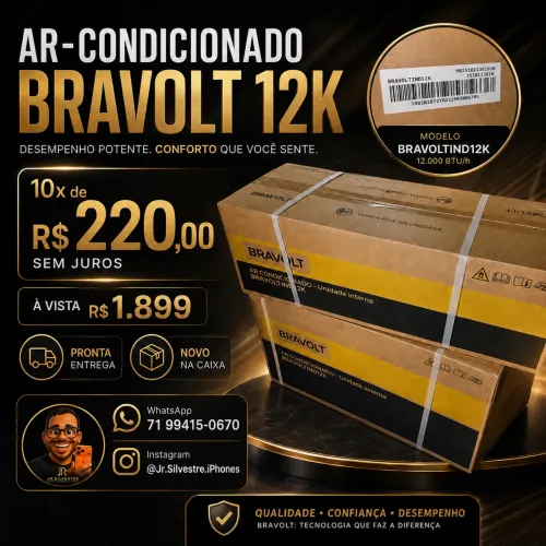 Se condicionado 12 mil BTUS