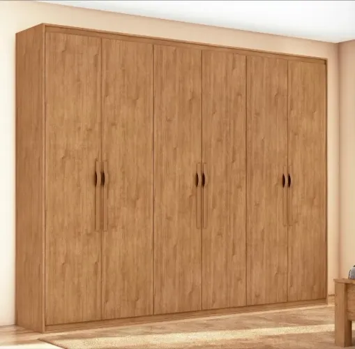 Guarda-Roupa Casal Confort Elegance 6 Portas e 6 Gavetas 100% MDF