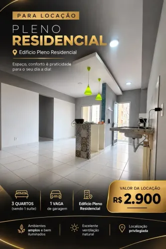 Imóvel para aluguel tem 77 metros quadrados com 3 quartos em Jaracaty - São Luís - MA
