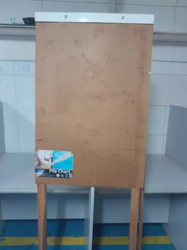 Quadro cavalete para bloco flip chart
