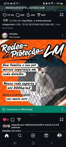 Redes de proteção para crianças e pets