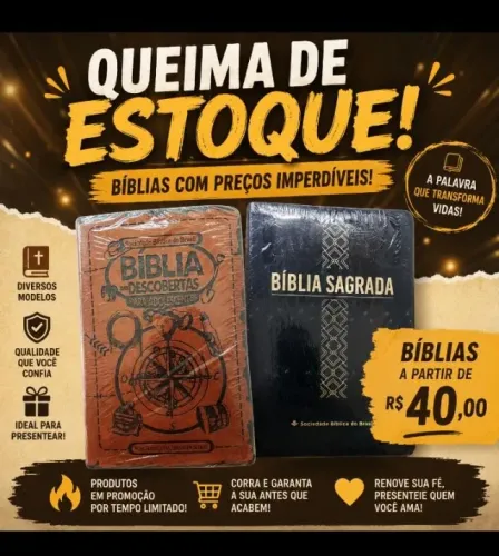 Biblias novas a partir de 40,00