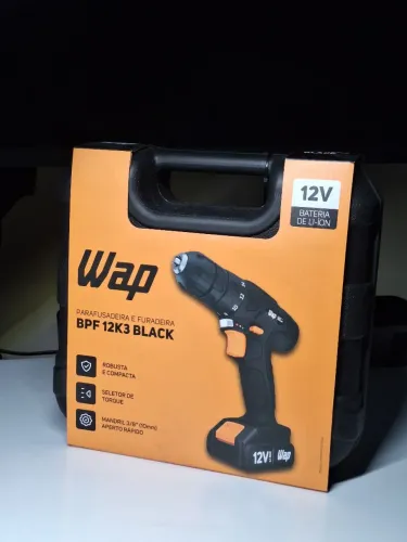 Parafusadeira e Furadeira WAP 12V Bateria Li-Ion + Maleta e Acessórios (Nova Lacrada)