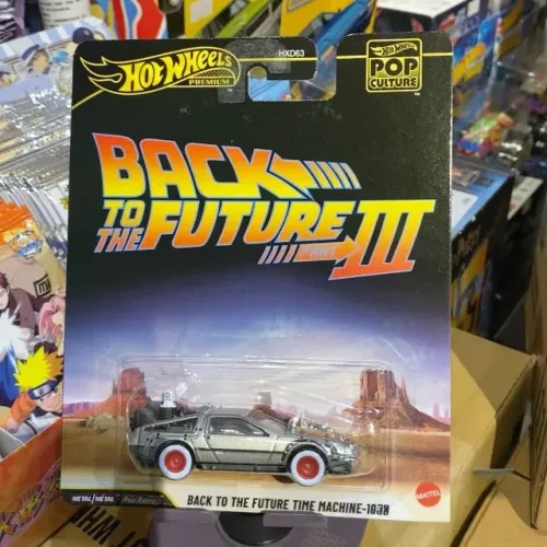 Carrinho Tematico Hot Wheels Delorean De Volta para o Futuro Pop CultureMattel Escala 1:64