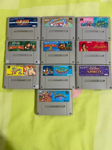 Lote de Jogos de super famicom