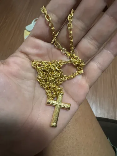 Corda de Prata 925 Original com Banho de Ouro - 24,34g 