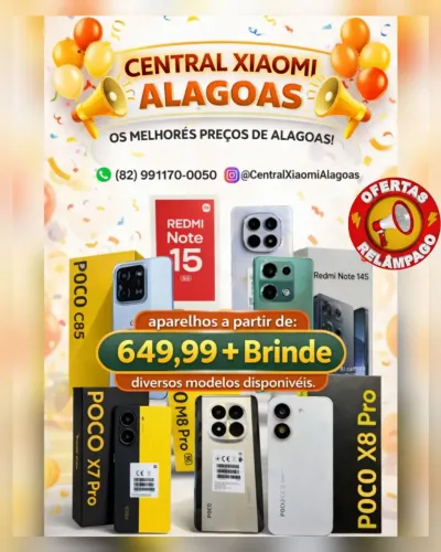 Xiaomi Poco X7 Pro, Poco X8 Pro, Redmi Note 15 Pro Plus e Diversos Modelos Disponíveis 