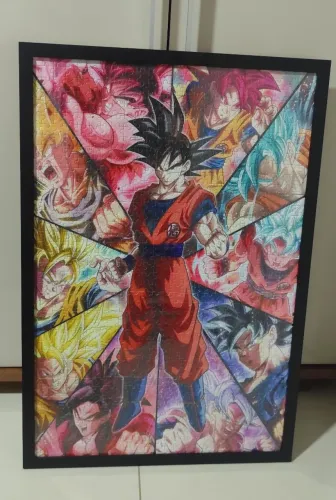 Quadro quebra cabeça 1000 peças Dragon ball
