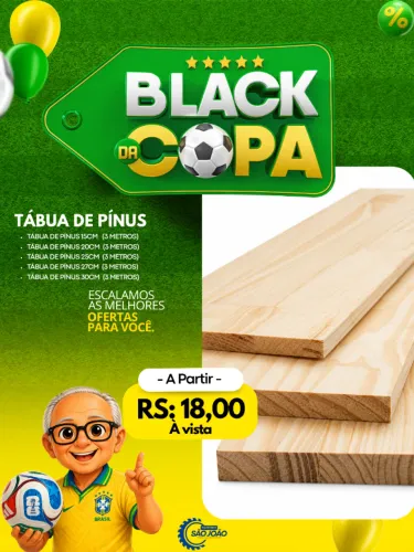 Tábua de Pinus - Promoção Aracaju
