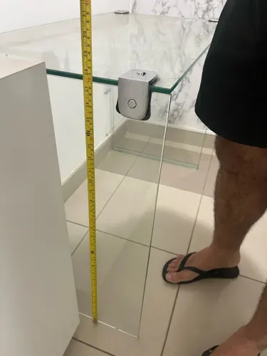 Mesa de escritório de vidro