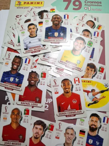 Kit de atualização Copa do mundo 2022 Qatar 80 figurinha - Original Paninis