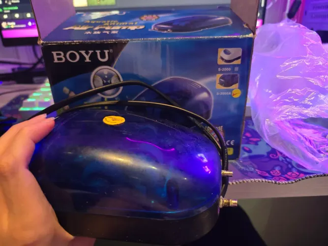 Compressor de ar bolhas Boyu para aquários 