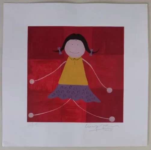 Gravura de Luiz Martins - Quadro em serigrafia