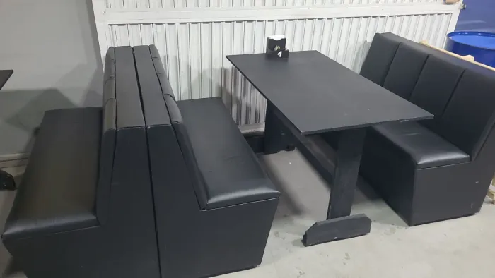 Kit de mesa com poltrona para lanchonete, restaurante, bar