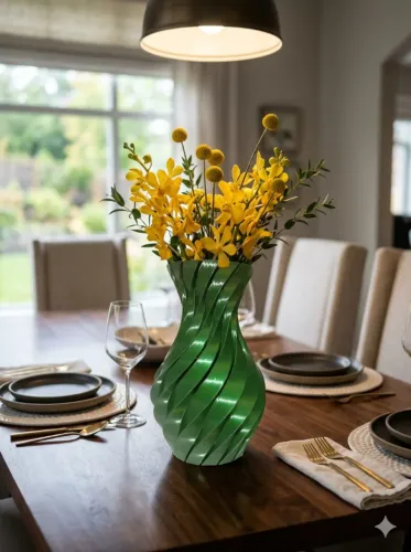 Vaso Decorativo Verde Brilhante