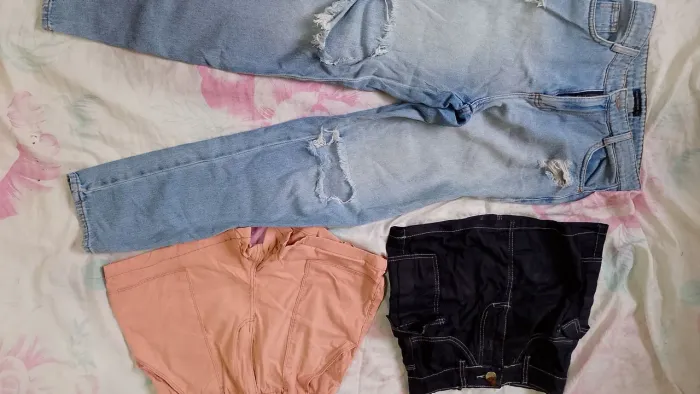 Kit saia, short e calça